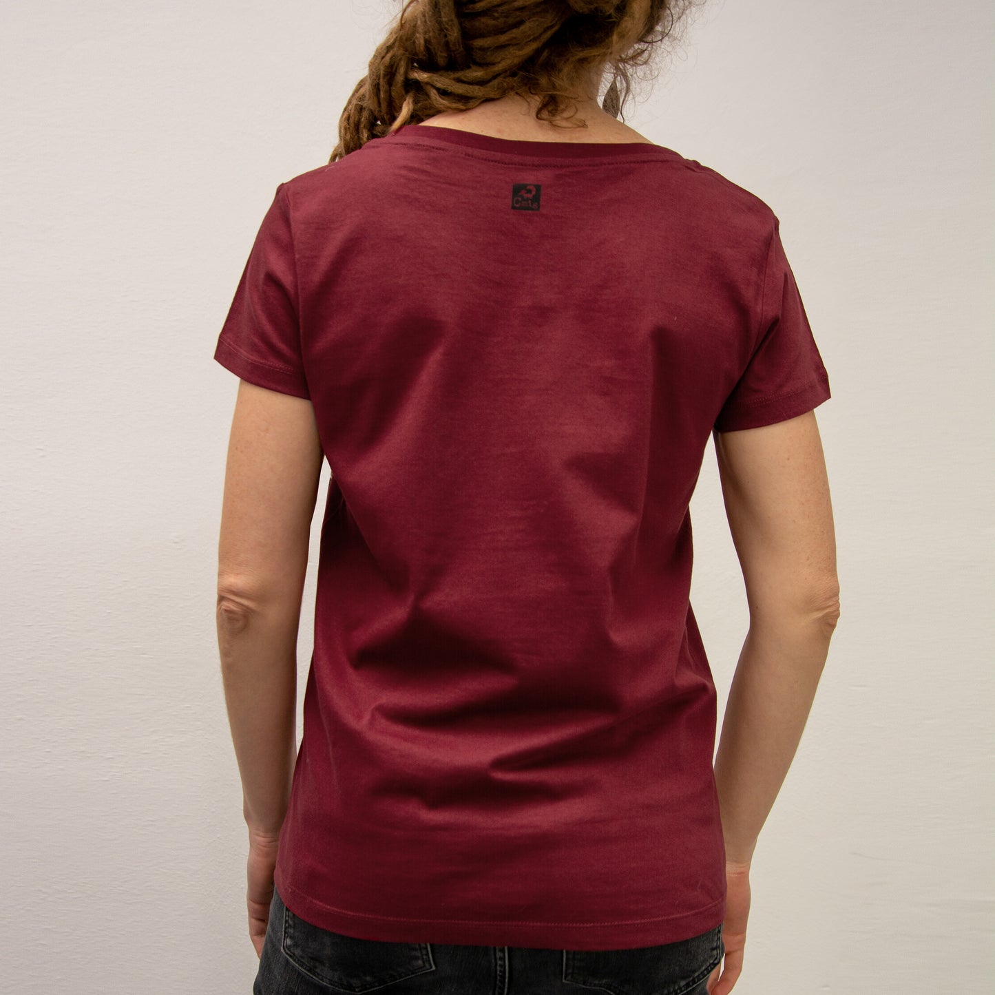 Erle mit Elster T-Shirt in burgundy XS-XL