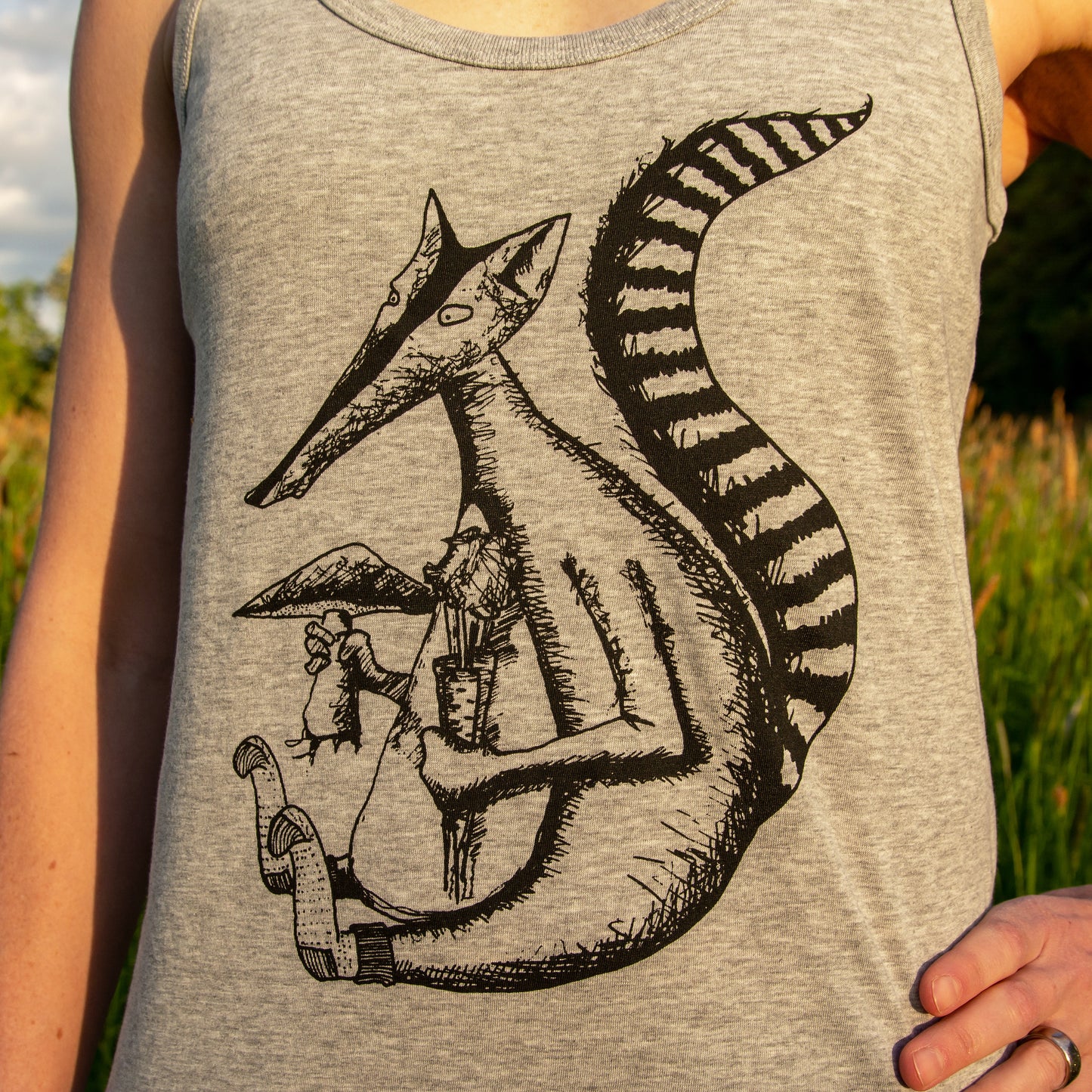 Duchs Tank-Top in heather grey S-L