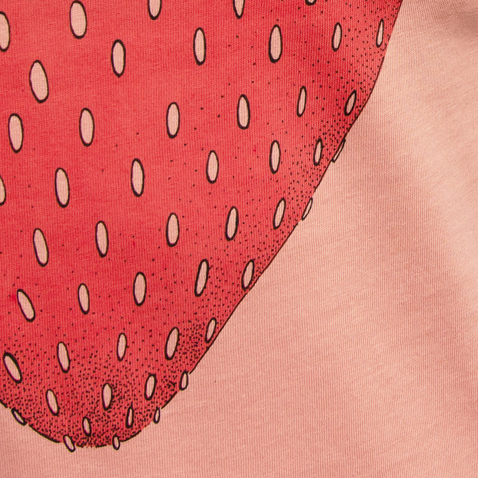 Erdbeer T-Shirt in fraiche peche 98-116, 152/158