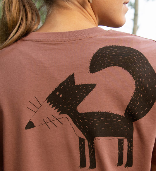 Franzi Fuchs Langarmshirt unisex in heritage brown XXS-XXL