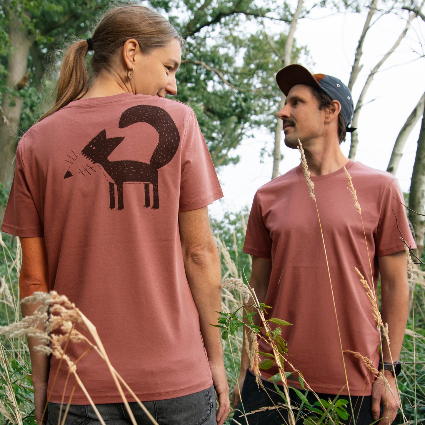 Franzi Fuchs T-Shirt unisex in heritage brown XS-XXL