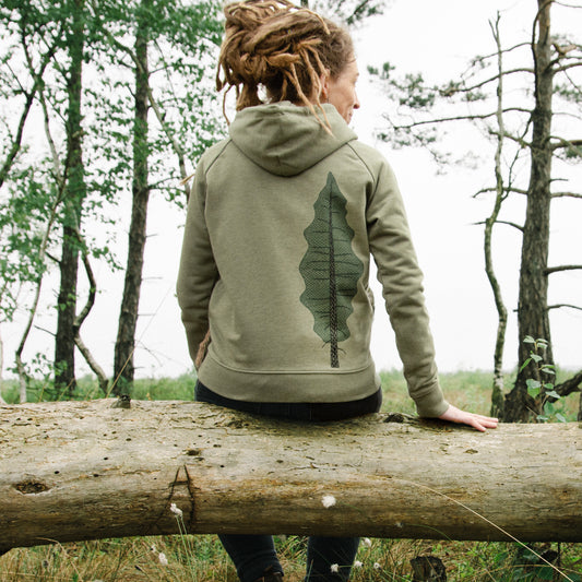 Tanne Hoodie in mid heather khaki