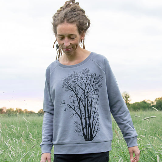 Erle mit Elster Pulli in lava grey XS-XL