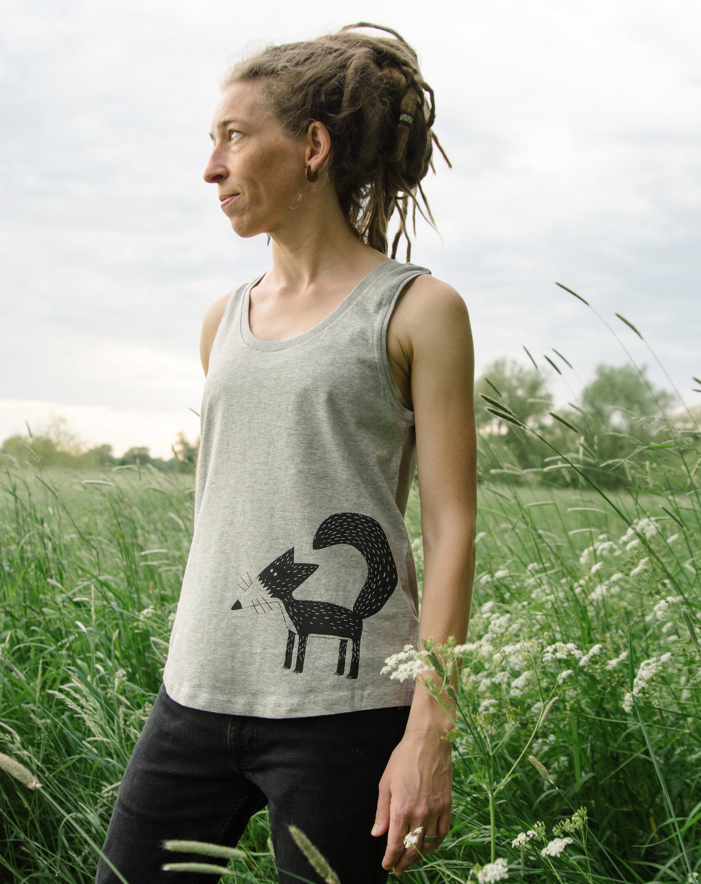 Franzi Fuchs Tank-Top in heather grey XS-XXL