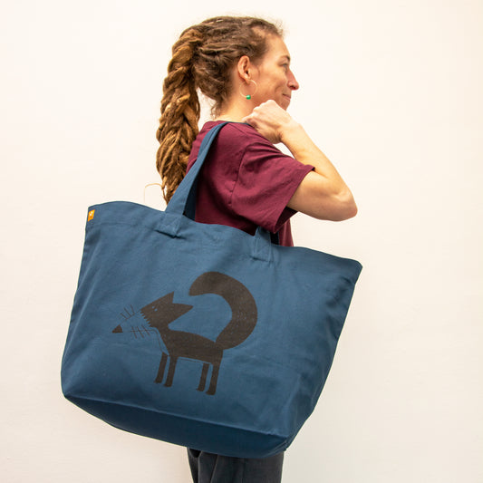 große Tasche Franzi Fuchs in deep teal