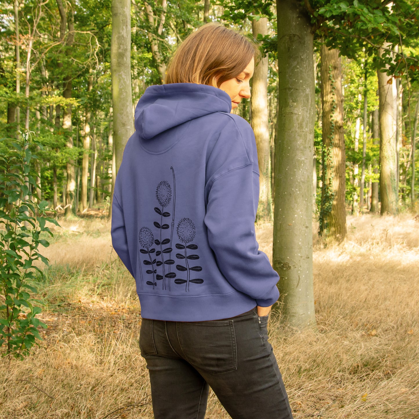 Waldblumen Hoodie in dusk XS-XXL