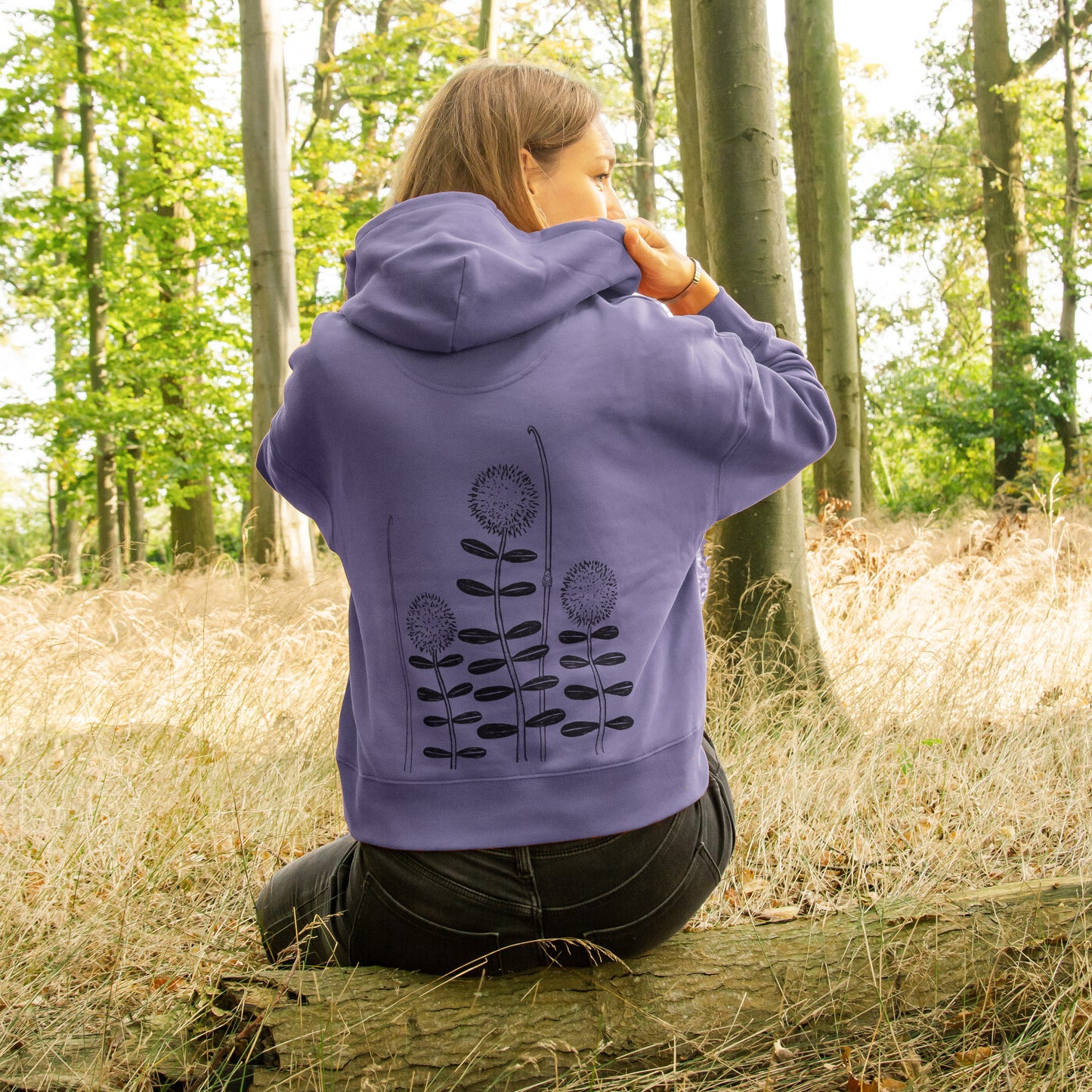 Waldblumen Hoodie in dusk XS-XXL