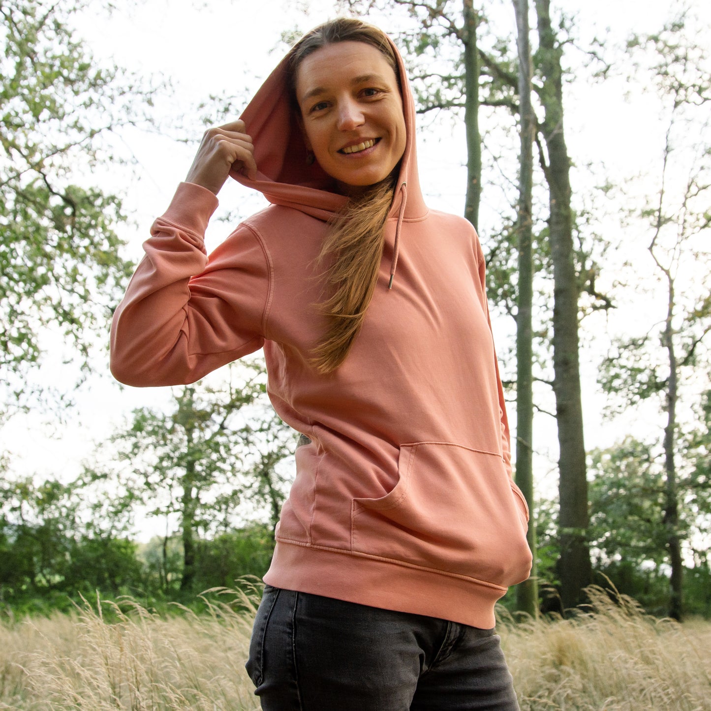Tanne Hoodie unisex in rose clay XS-M