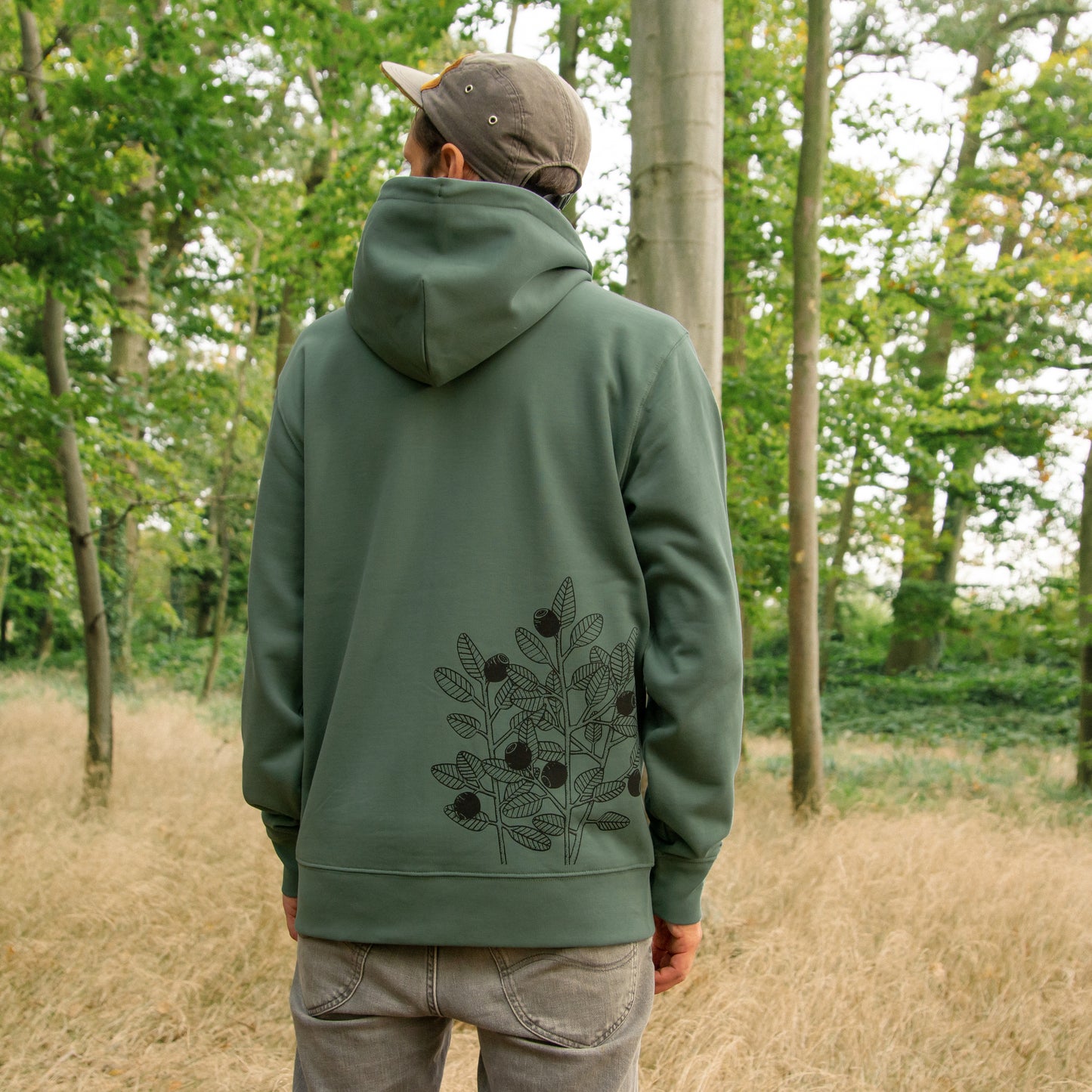 Blaubeer Kapuzenjacke unisex in green bay XXS-XXL