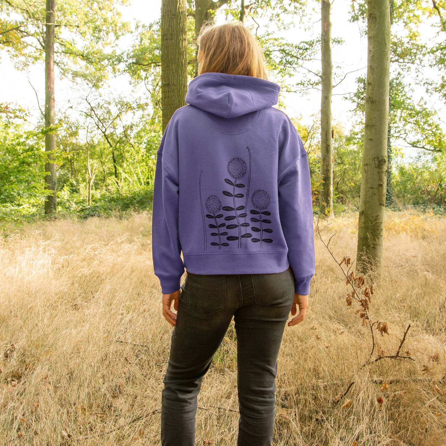 Waldblumen Hoodie in dusk XS-XXL