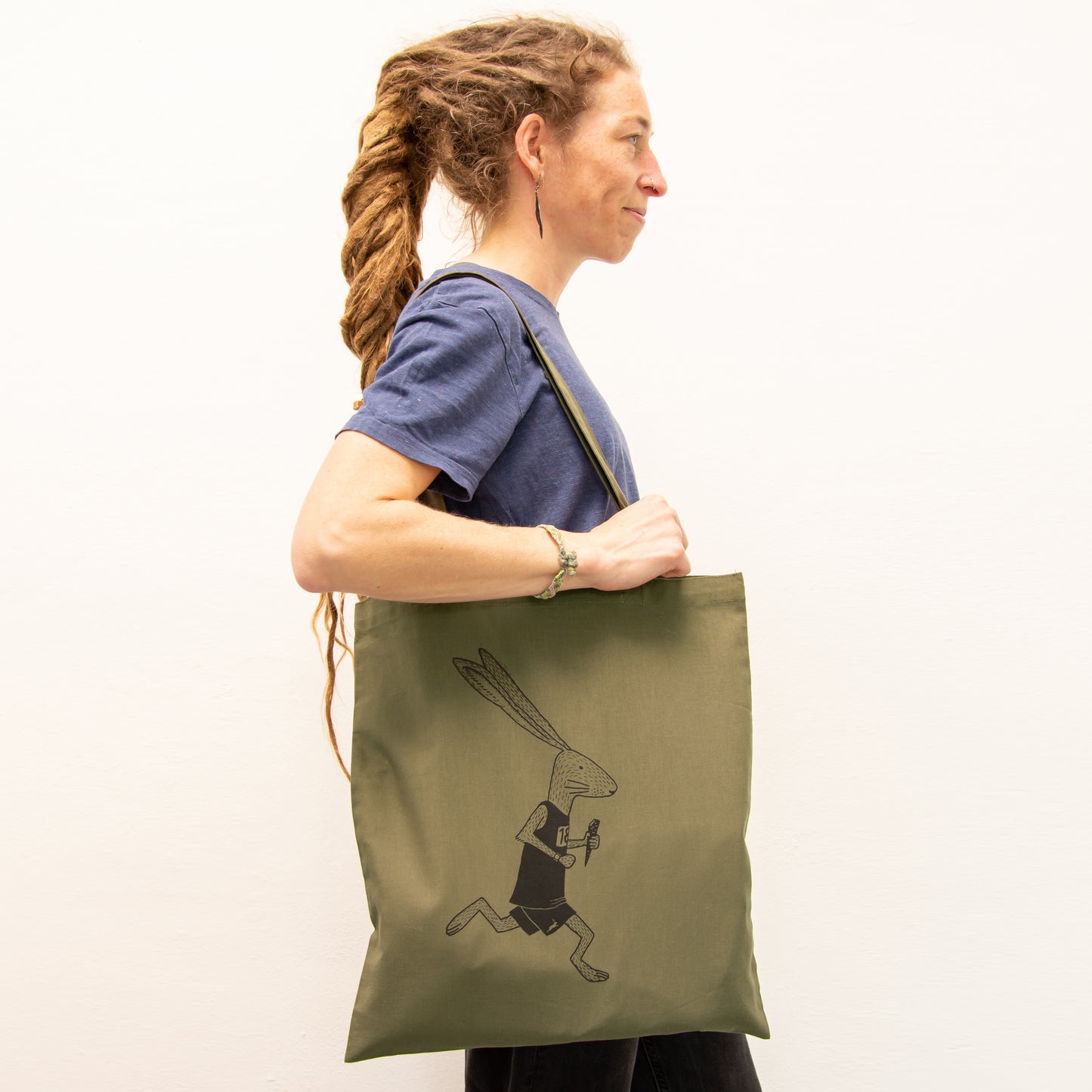 Laufhase Tasche in khaki
