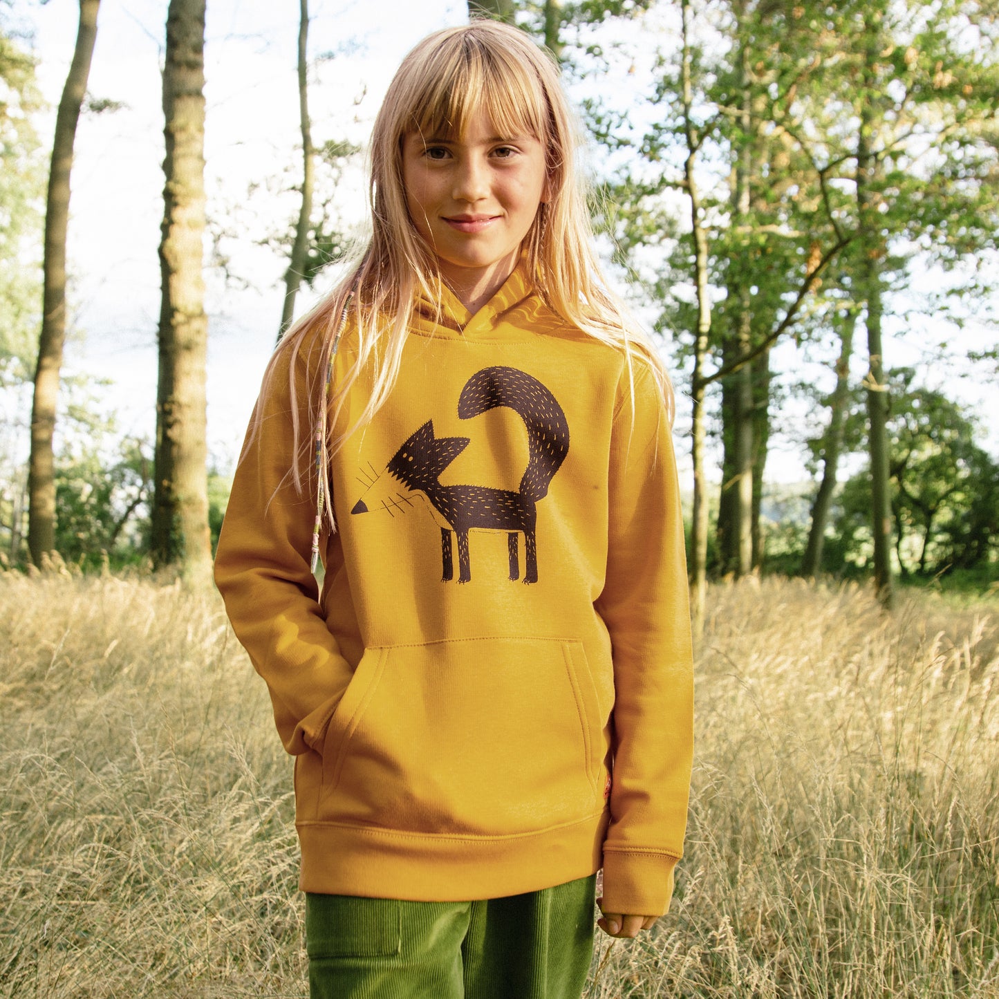 Franzi Fuchs hoodie in ochre