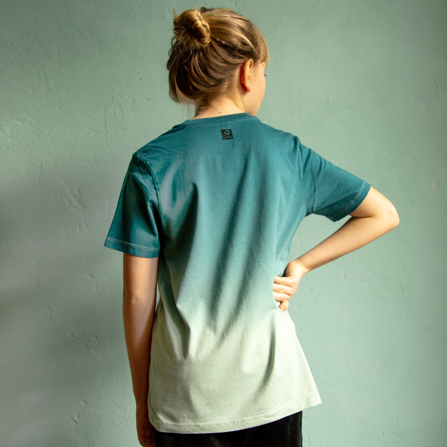 Erle mit Elster T-Shirt mit blauem Farbverlauf 110-140