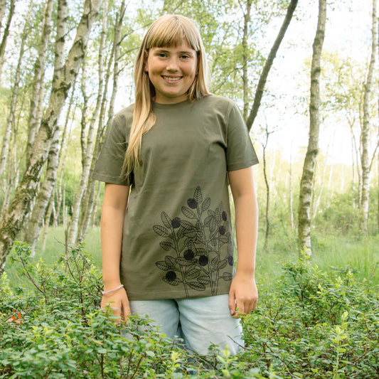 Blaubeere T-Shirt in Khaki