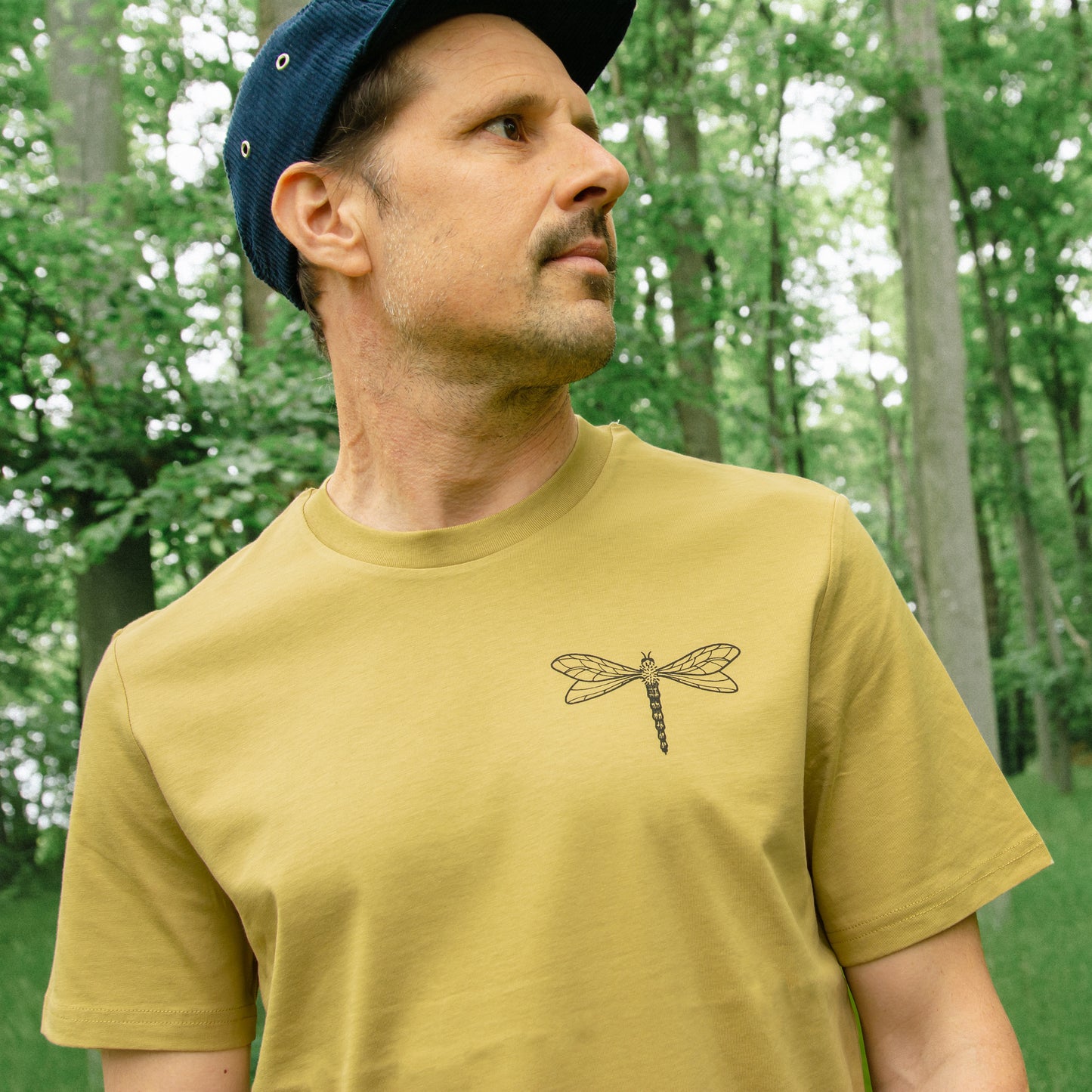 Libelle T-Shirt in faded olive XS-XXL