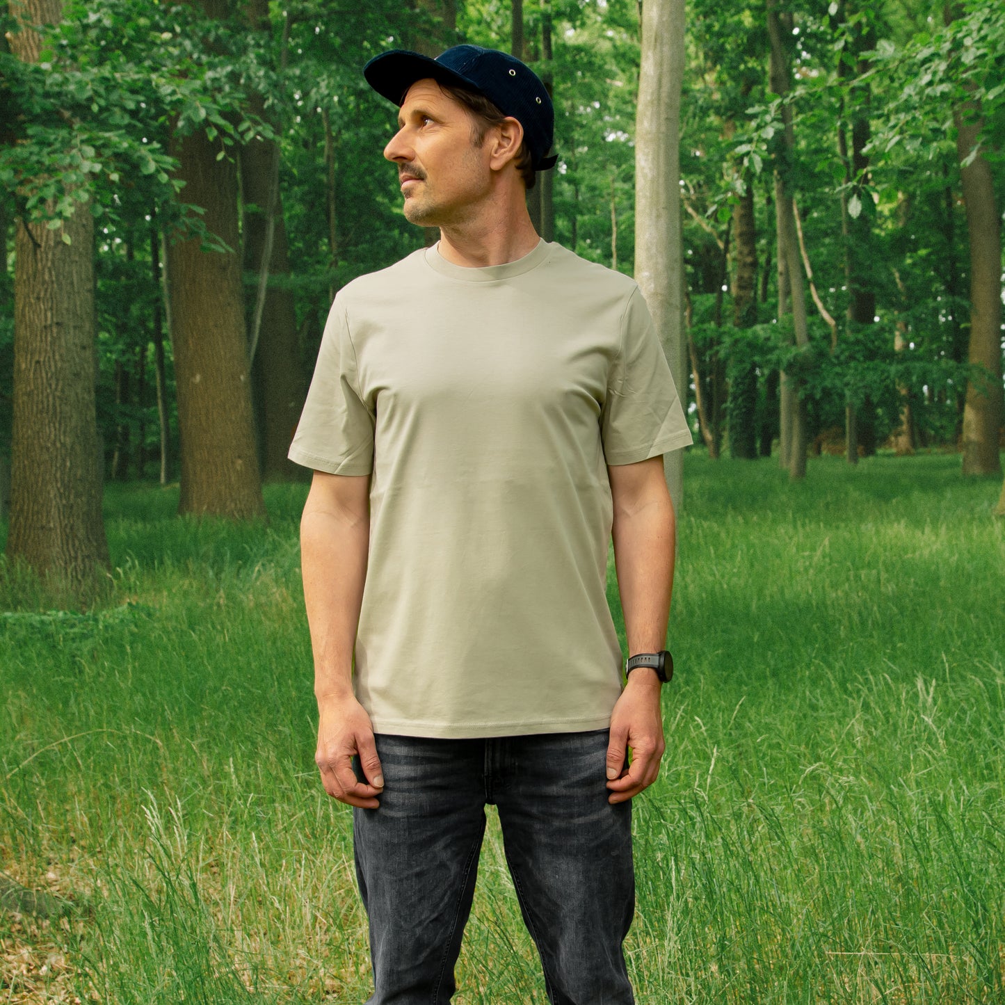 B-Ware Kaffee-Hörnchen T-Shirt in stone XS (Damen S)