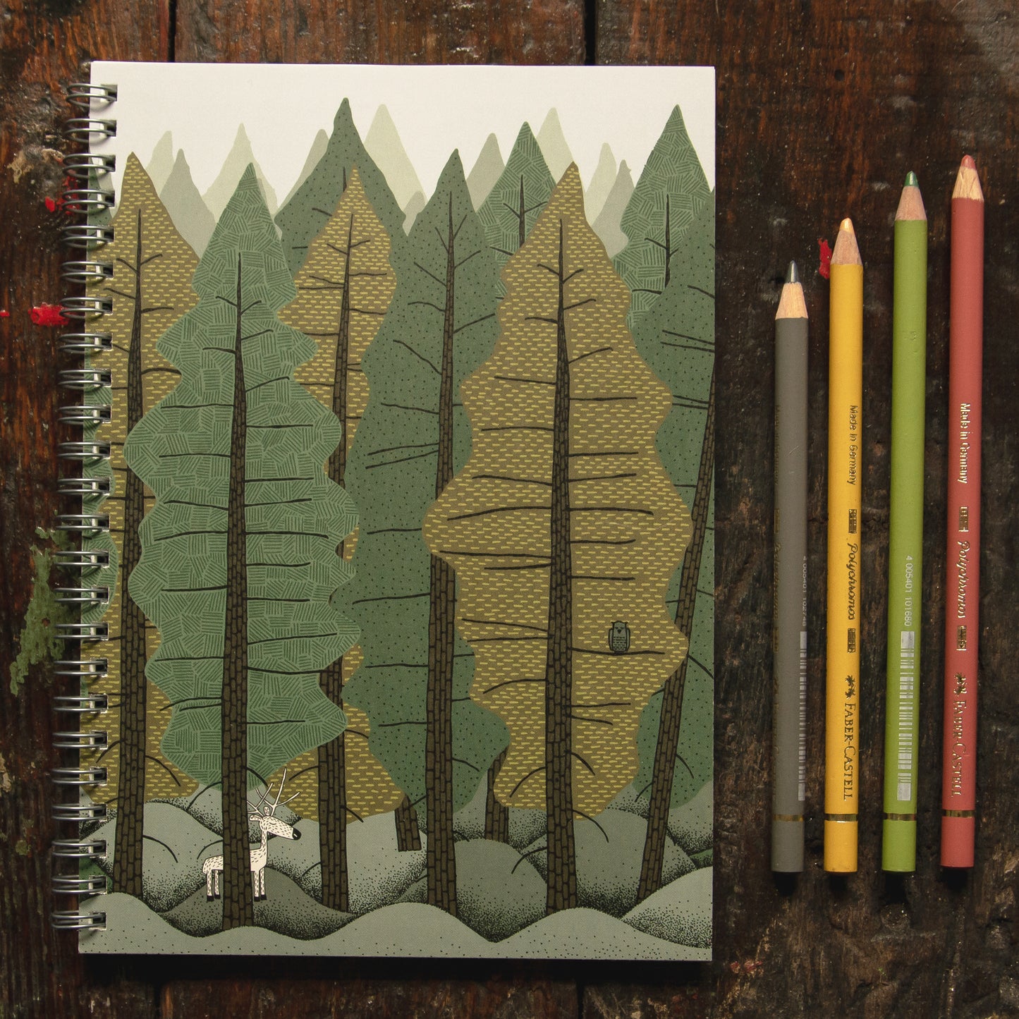 Notizblock Tannenwald A5