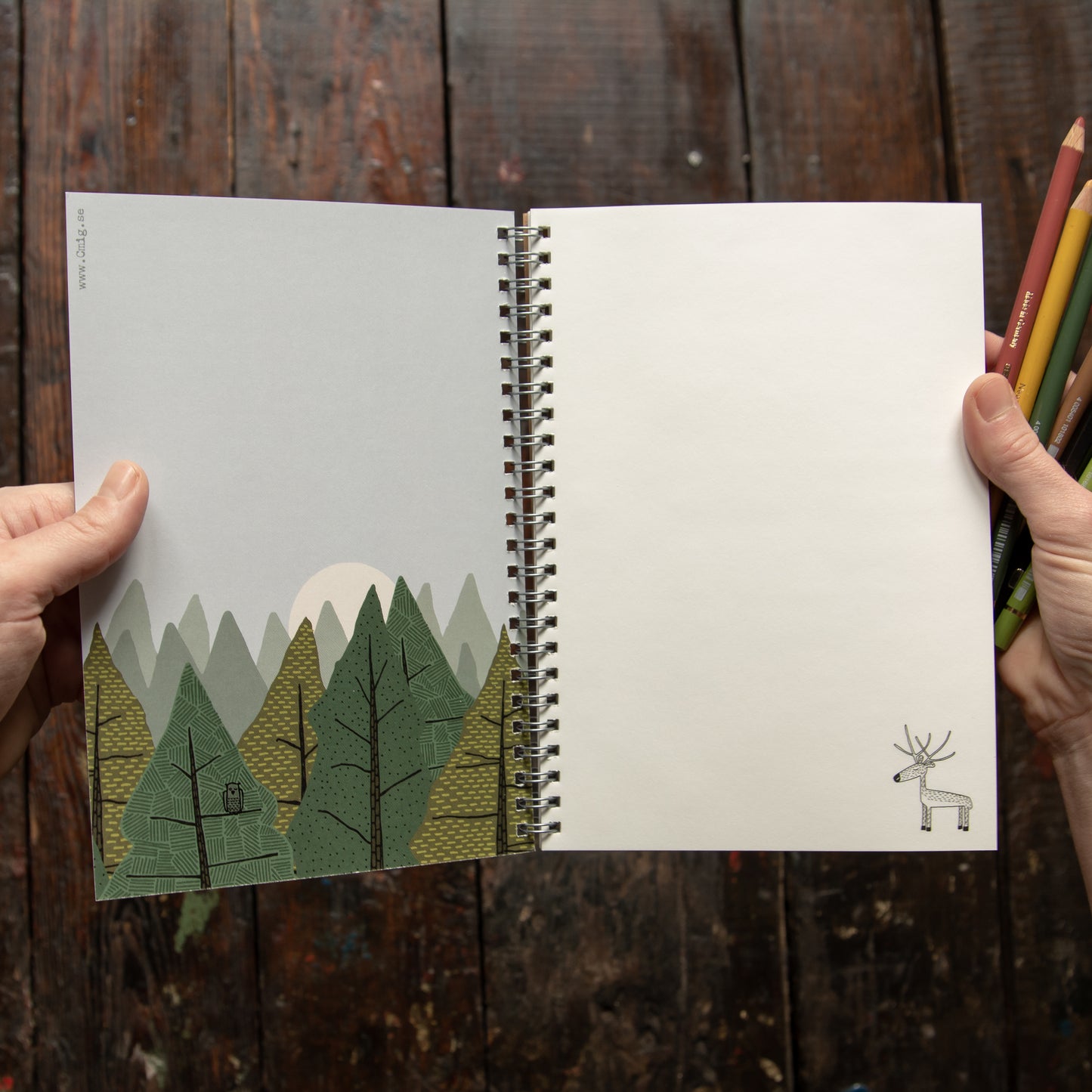 Notizblock Tannenwald A5