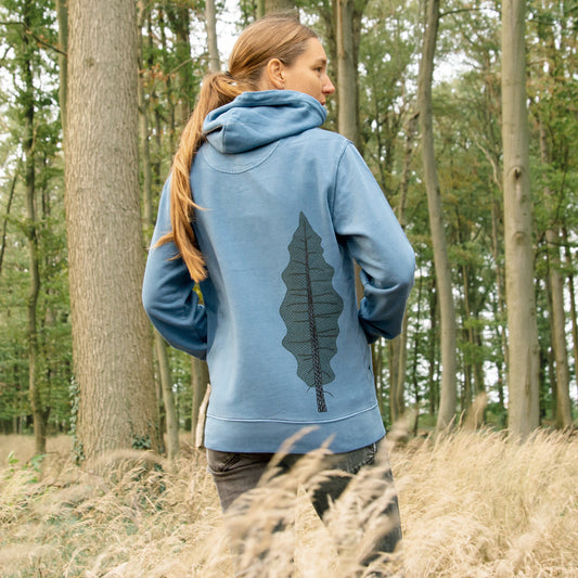 Tanne Hoodie unisex in blau S