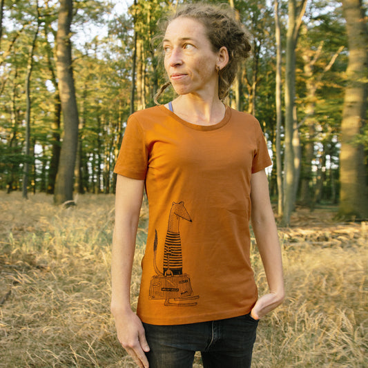 Reisewiesel T-Shirt in roasted orange S-L