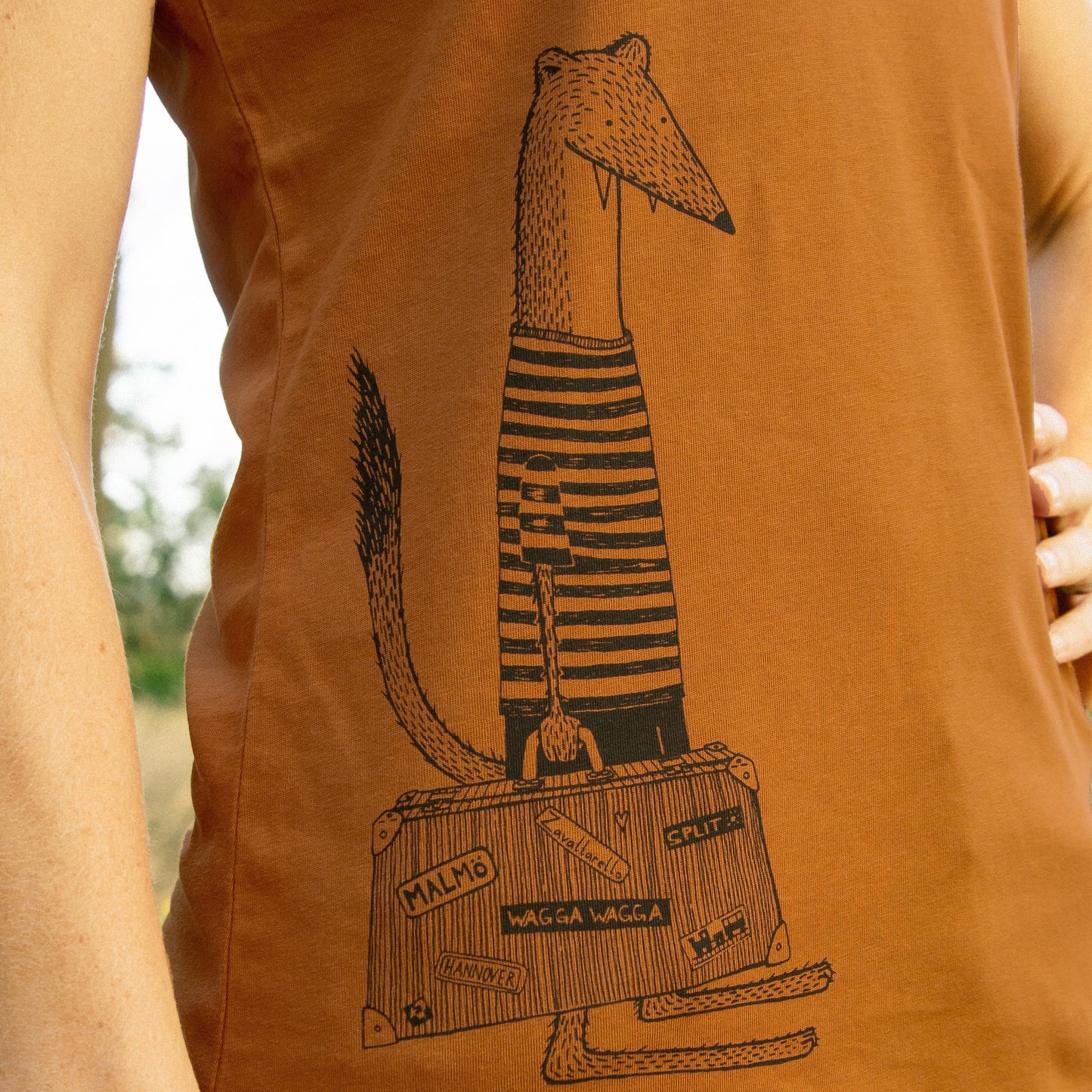 Reisewiesel T-Shirt in roasted orange S-L