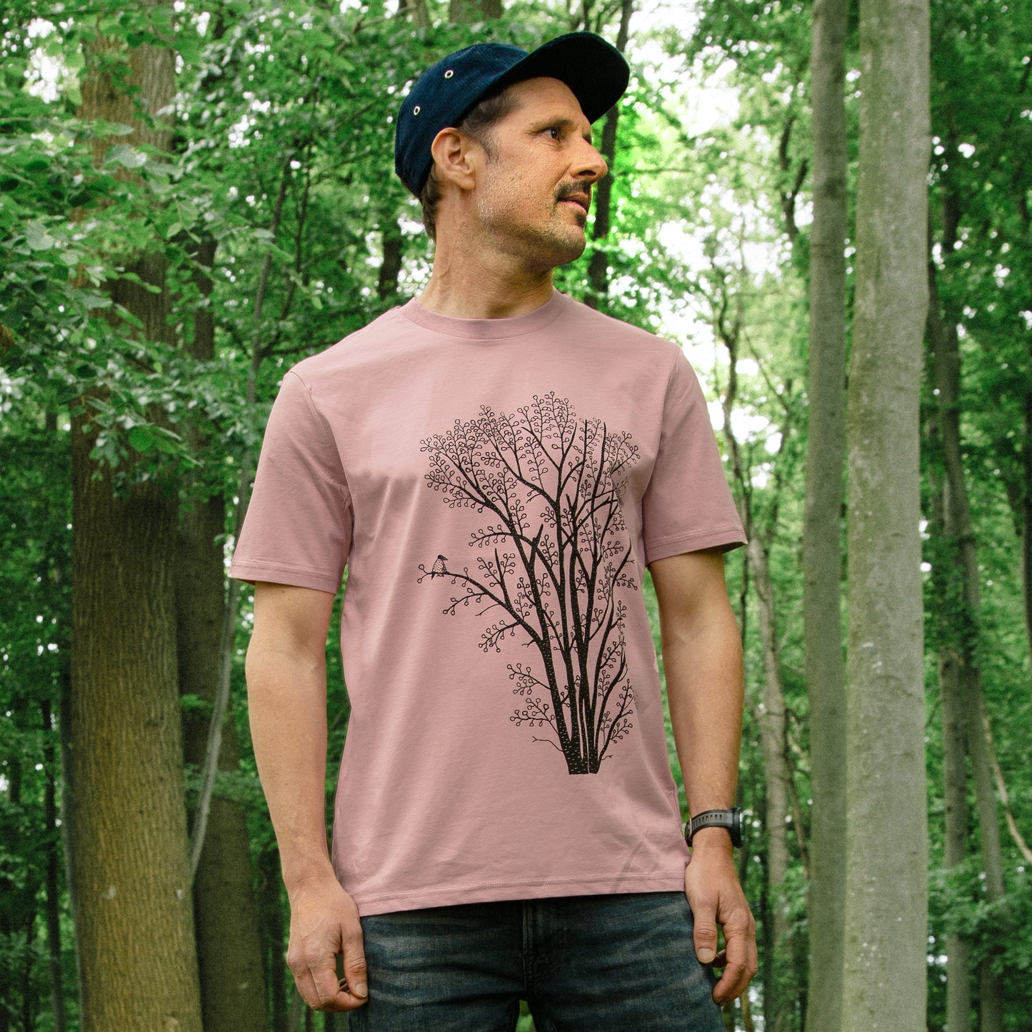 Erle mit Elster T-Shirt in lilac dream XS-XXL