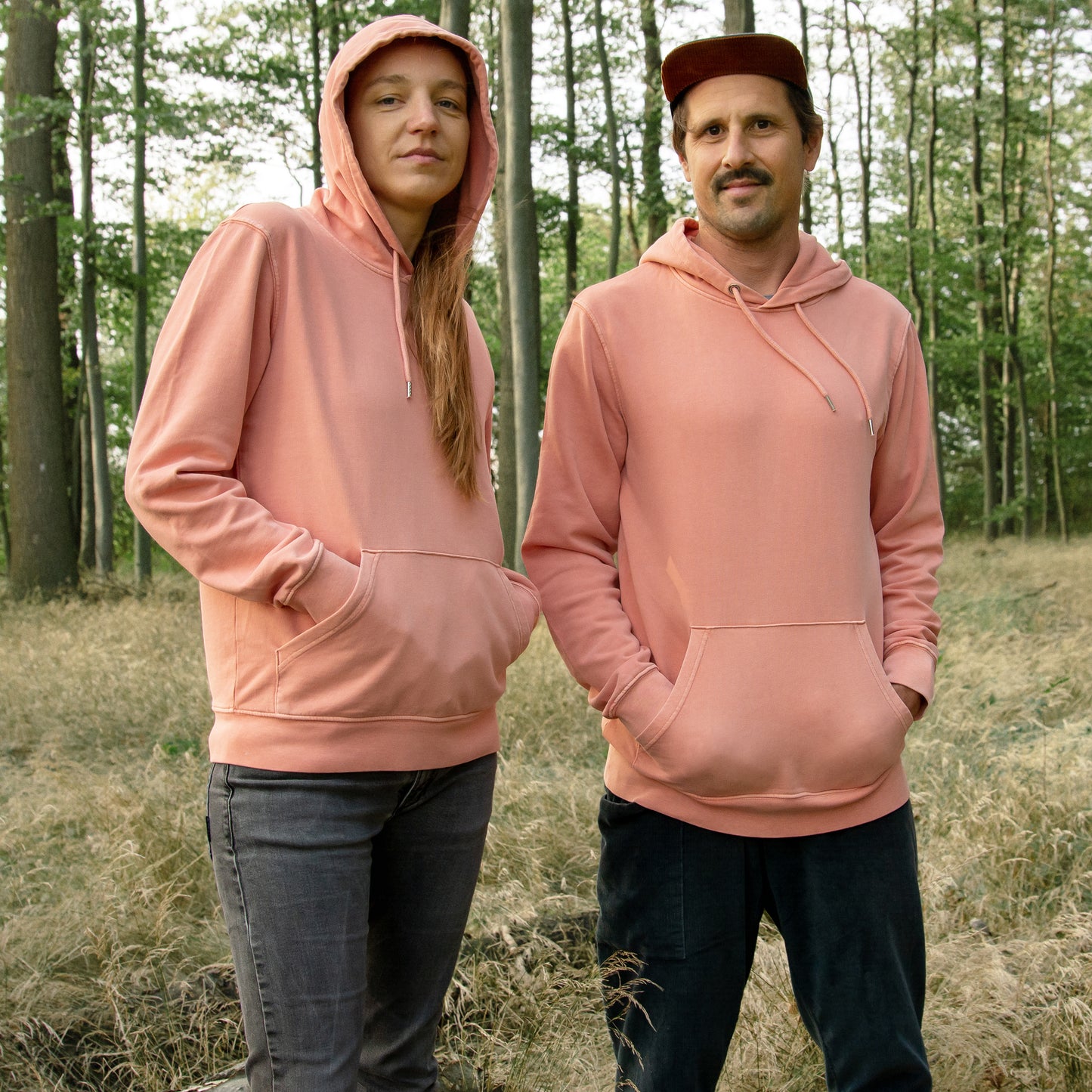 Tanne Hoodie unisex in rose clay XS-M