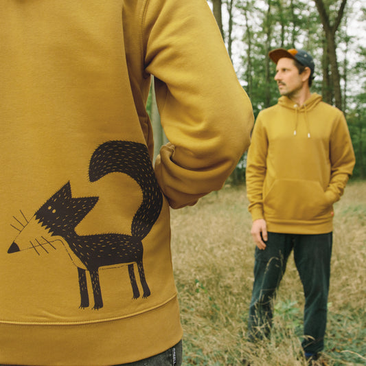 Franzi Fuchs Hoodie unisex in ochre XXS-XXL
