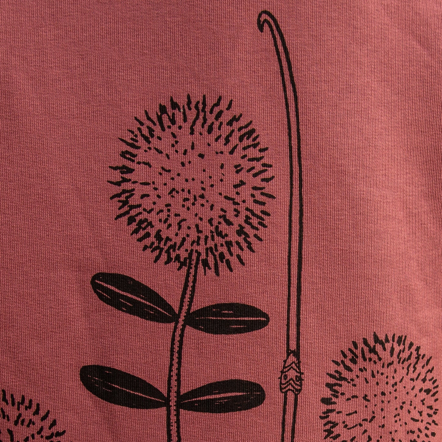 Waldblumen hoodie in hibiscus rose 122-140