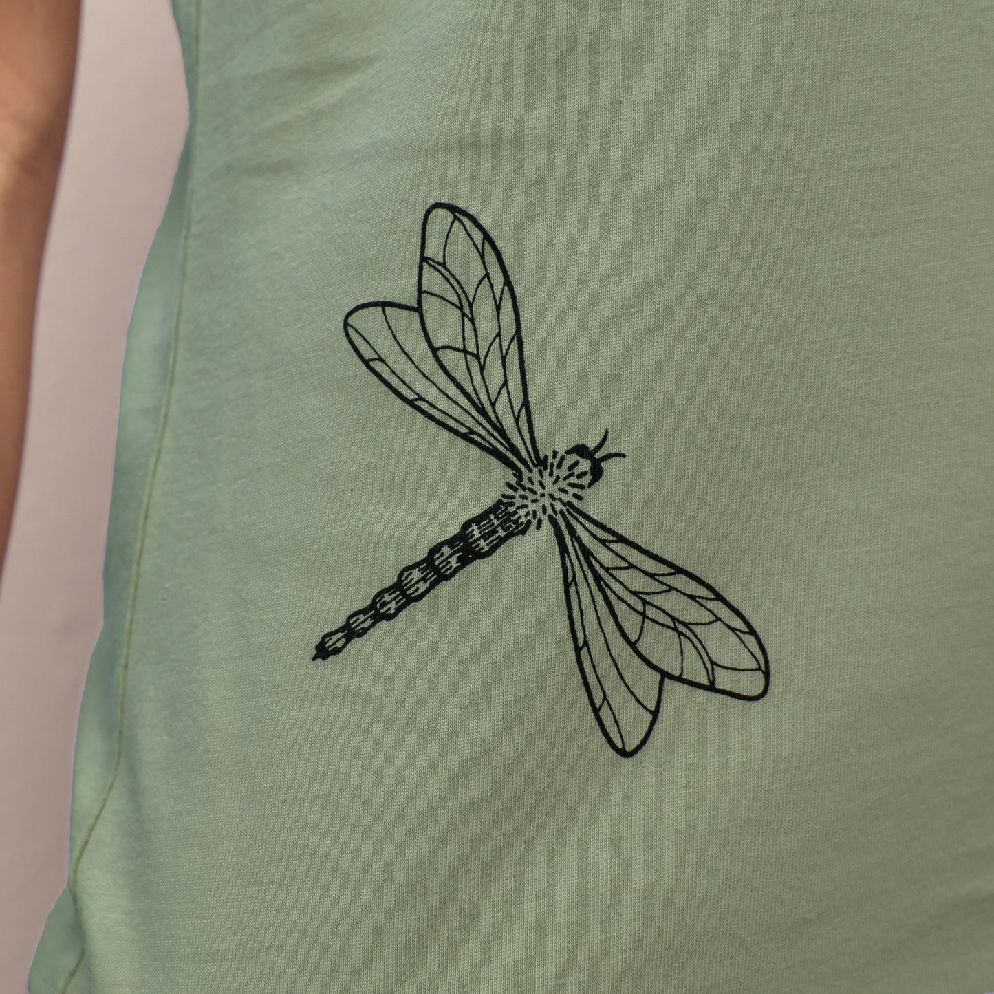 Basic Unique - 2er Pack Damen T-Shirts Blume & Libelle