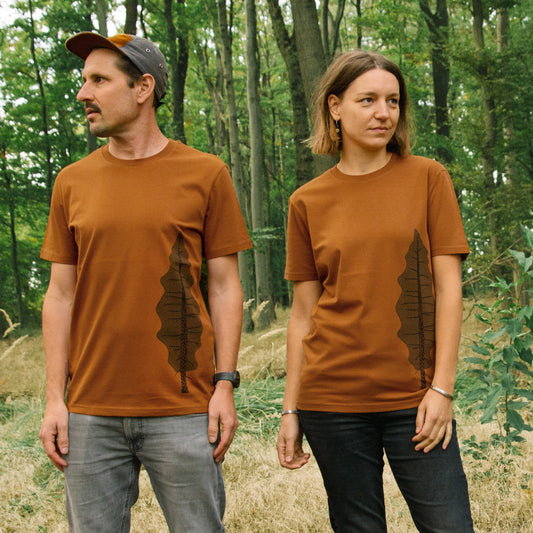 Tanne T-Shirt unisex in roasted orange S-XL