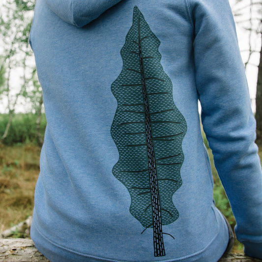 Tanne Kapuzenjacke in mid heather blue S, M