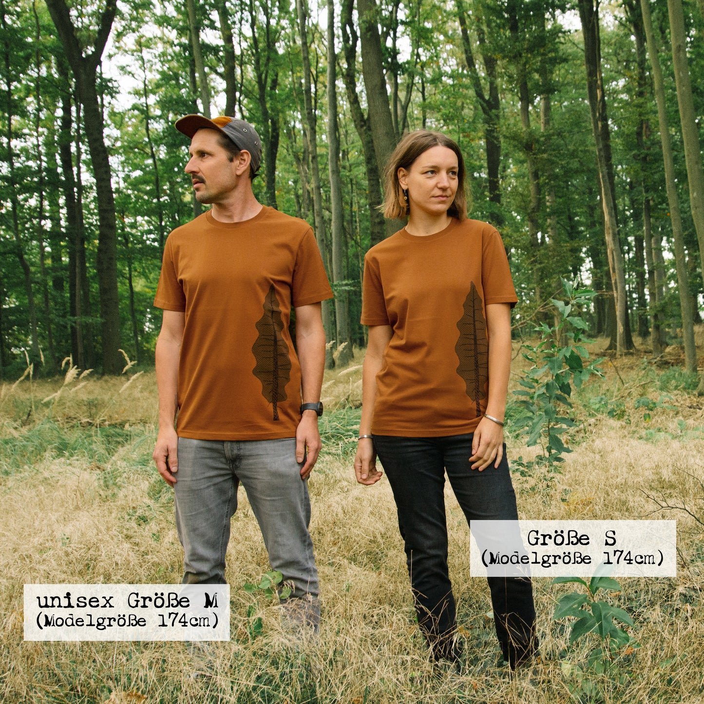 Tanne T-Shirt unisex in roasted orange S-XL