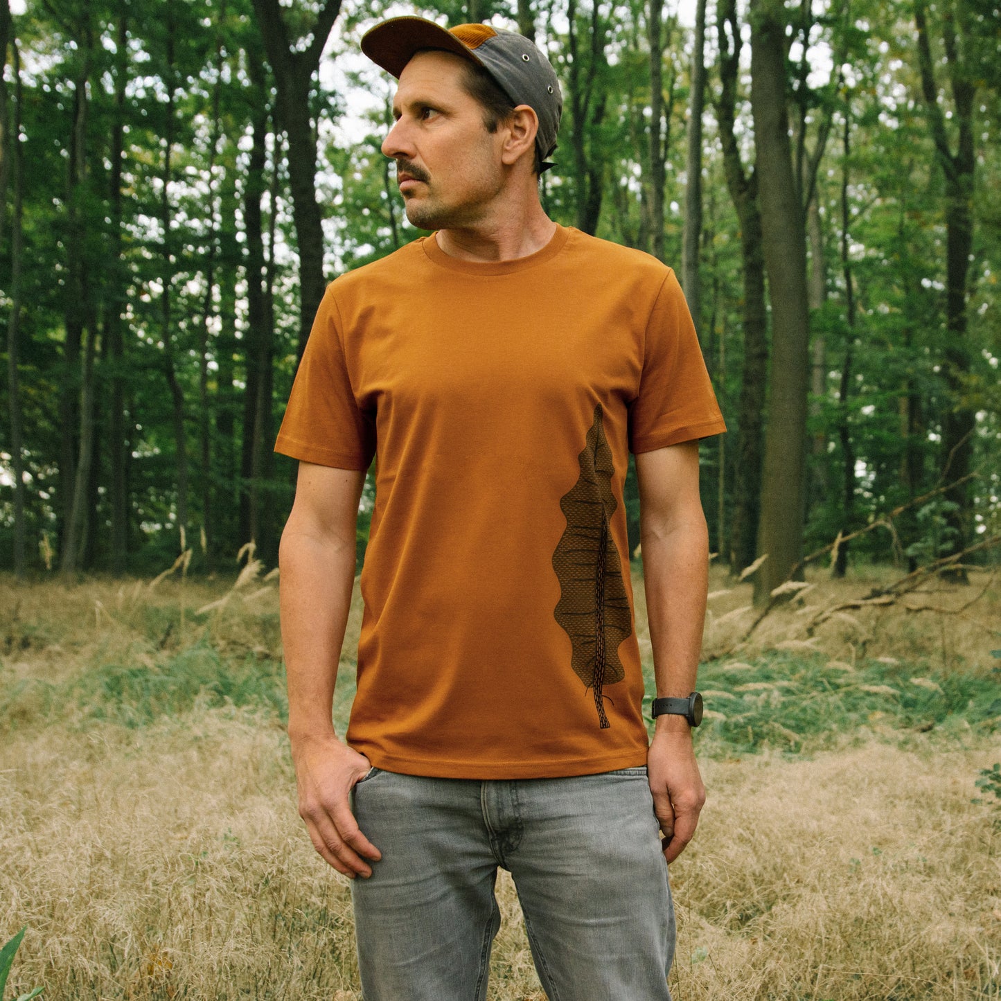 Tanne T-Shirt unisex in roasted orange S-XL