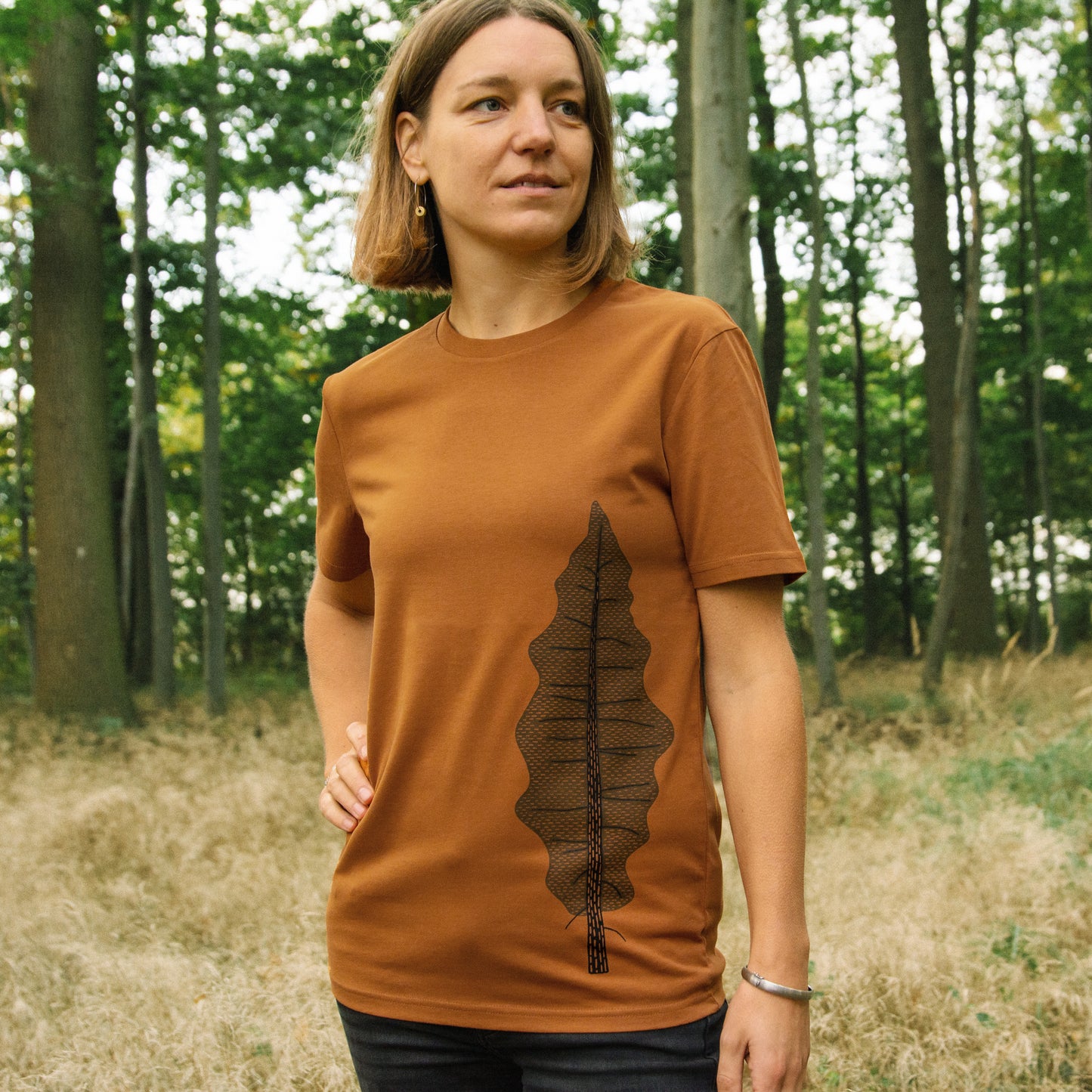 Tanne T-Shirt unisex in roasted orange S-XL