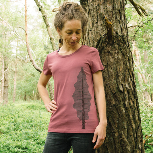 Tanne T-Shirt in hibiscus rose XS-XXL
