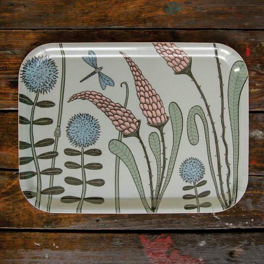 Waldwiese bei Tag, kleines Tablett 27x20cm