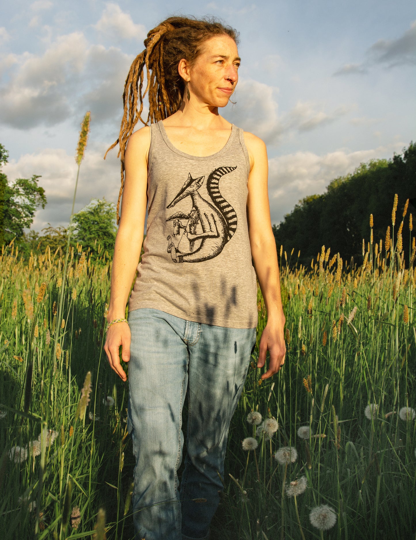 Duchs Tank-Top in heather grey S-L