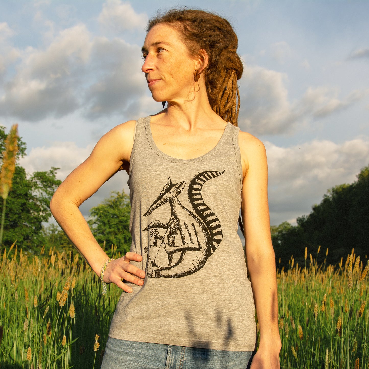 Duchs Tank-Top in heather grey S-L