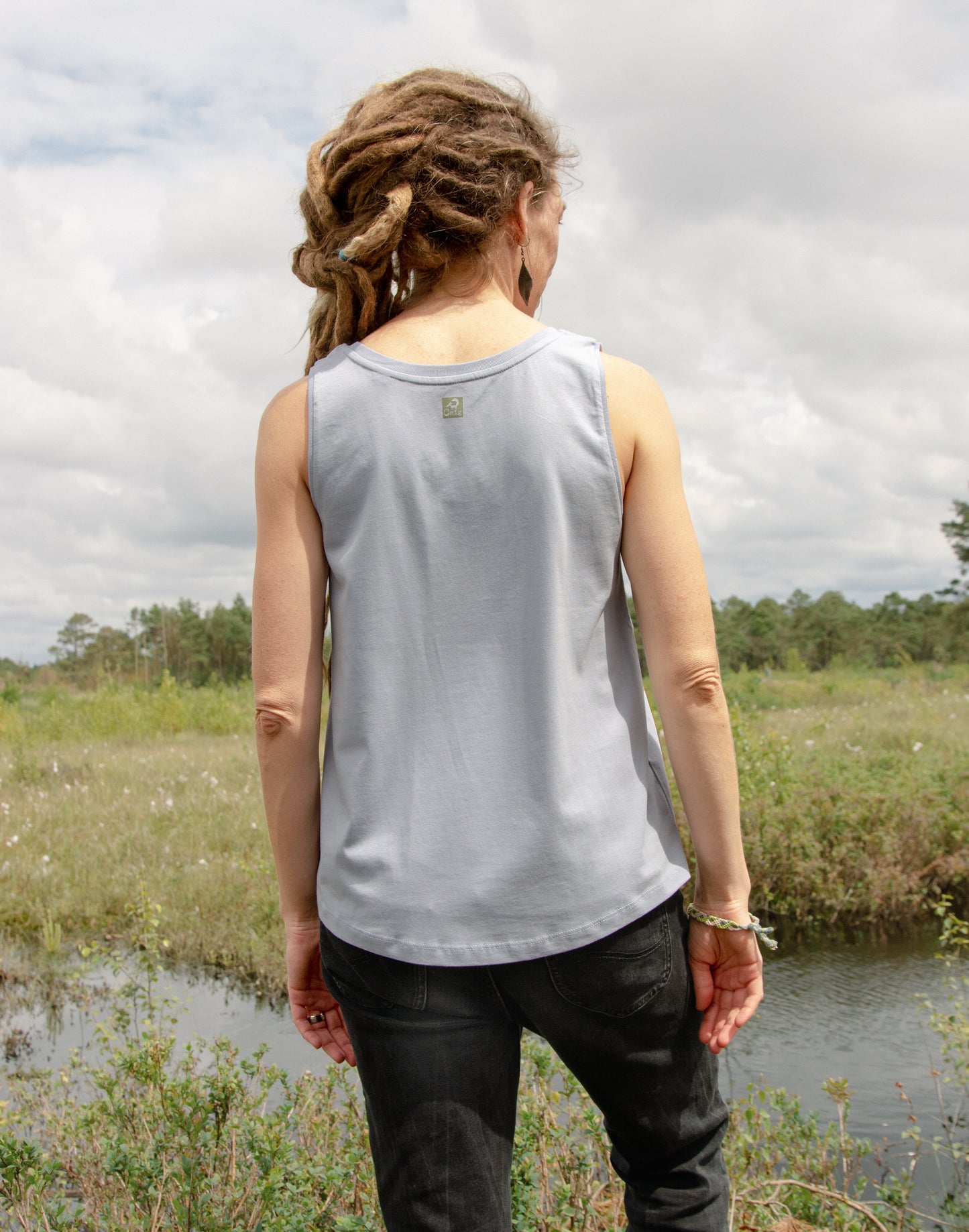 Birken Tank-Top in serene blue XS-XXL