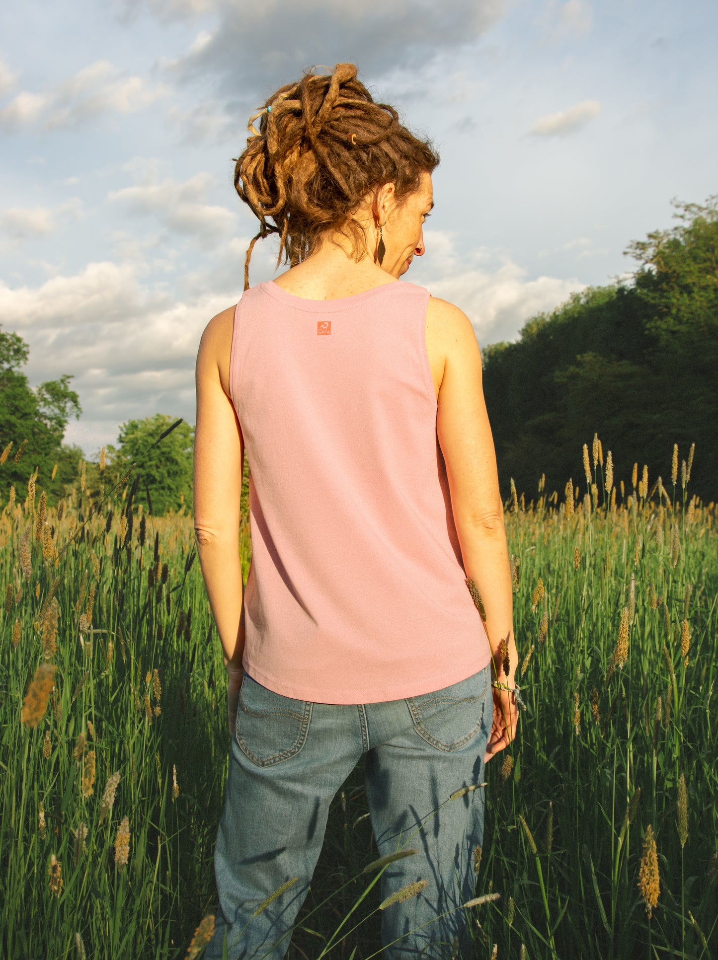Erdbeer Tank-Top in canyon pink XS-XXL