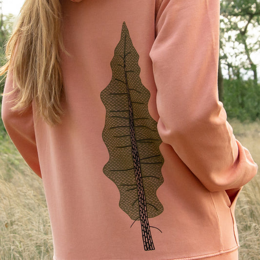 Tanne Hoodie unisex in rose clay XS-M