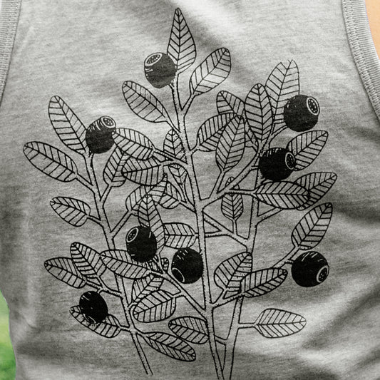 Blaubeer Tank-Top in heather grey S-XL