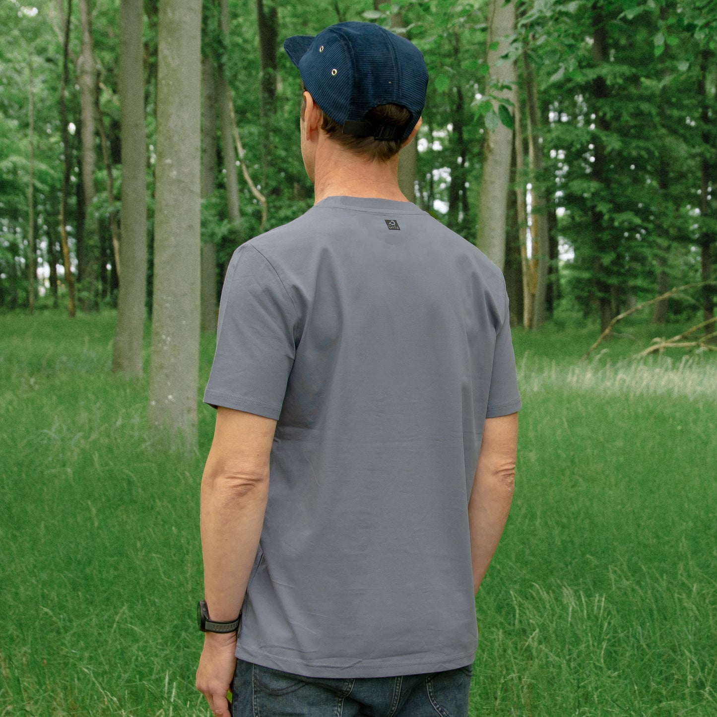 Blaubeere T-Shirt in blue grey XS-XXL
