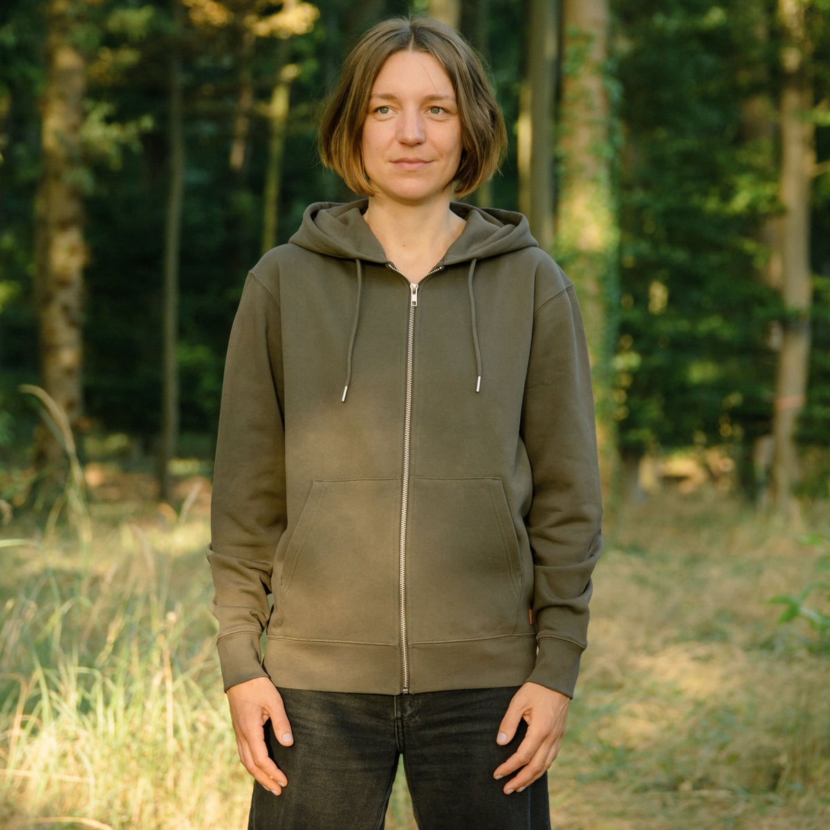 Assel Kapuzenjacke unisex in Khaki XXS-XXL (Kopie)
