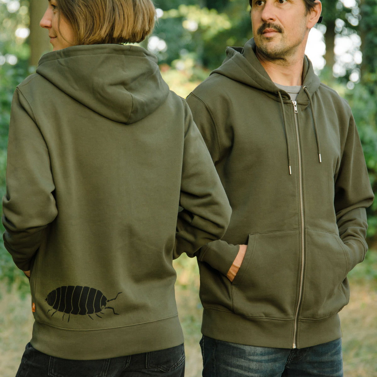 Assel Kapuzenjacke unisex in Khaki XXS-XXL (Kopie)