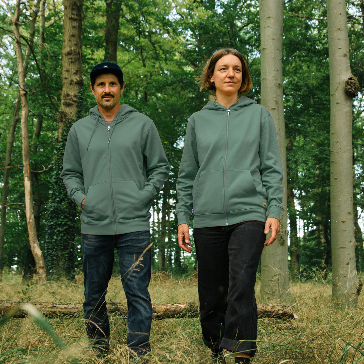 Kaffeehörnchen Kapuzenjacke unisex in gren bay XXS-XXL