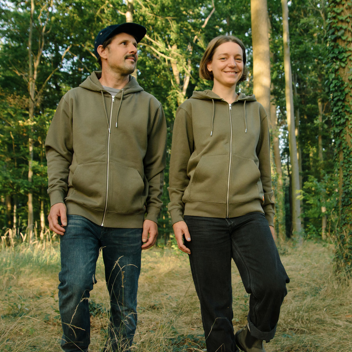 Assel Kapuzenjacke unisex in Khaki XXS-XXL (Kopie)