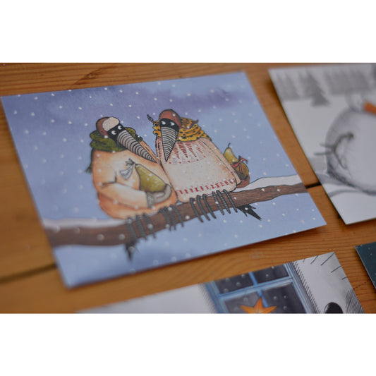Winterbirne Postkarte
