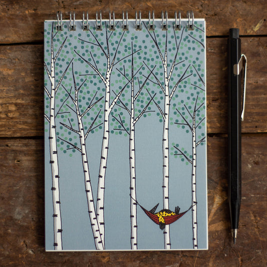 Notizblöcke mit Baum Illustrationen Din A6 